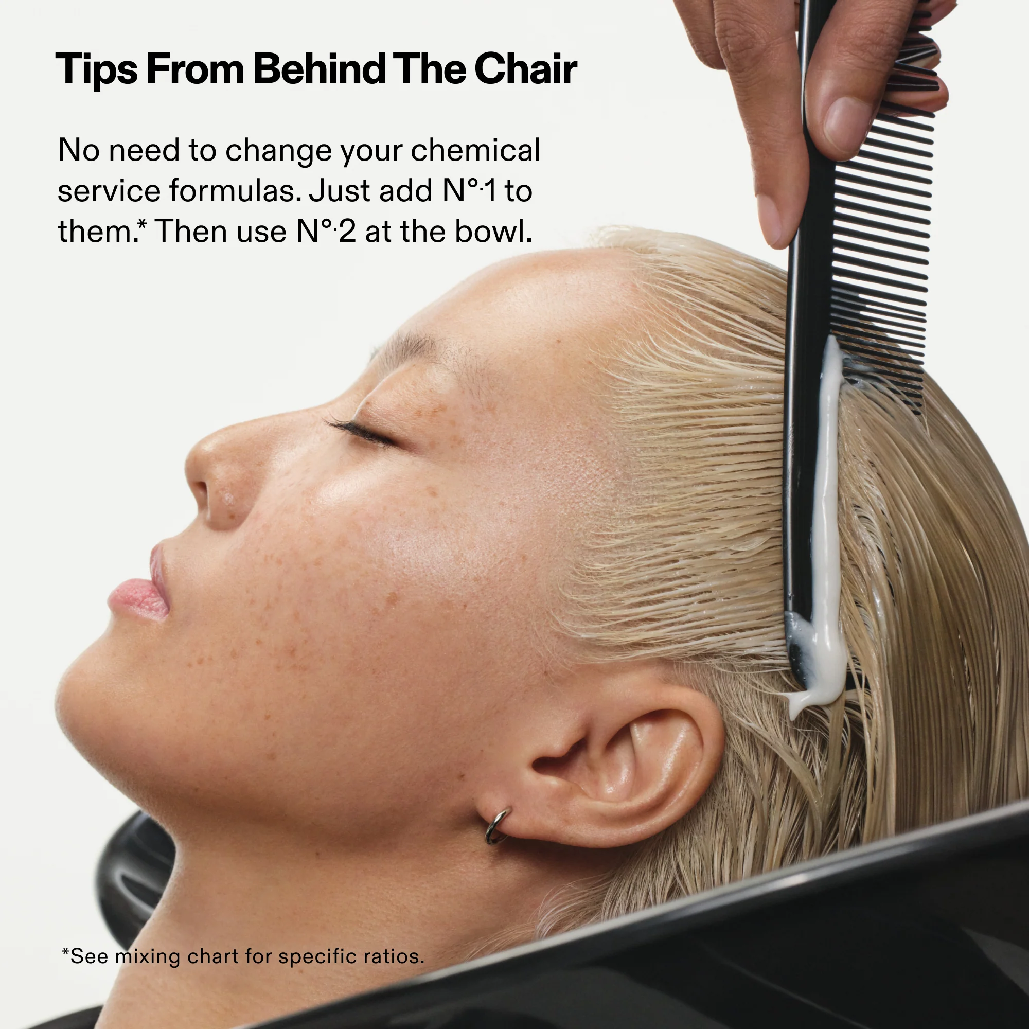 OLAPLEX Pro Tip Pro Tipp fuer den Abschluss von Services mit OLAPLEX Nº.2 am Becken